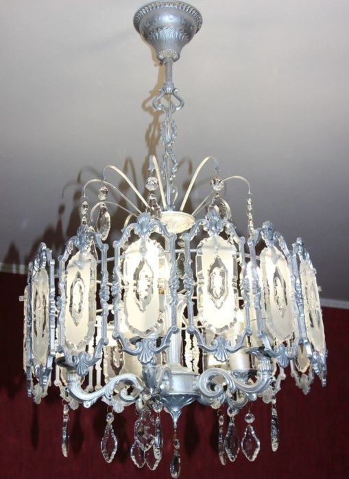 Люстра хрустальная Чехословакия
