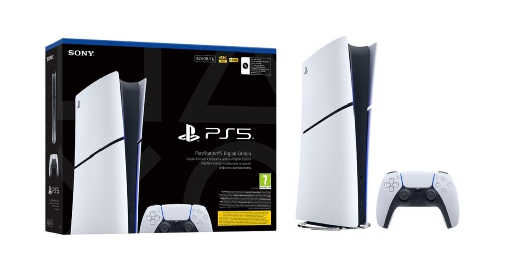 Consola  PlayStation 5 PS5  Slim Digital Edition  825GB, E-Chassis, Garantie, Sigilat