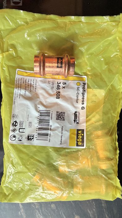 Медни прес муфи VIEGA Ф22