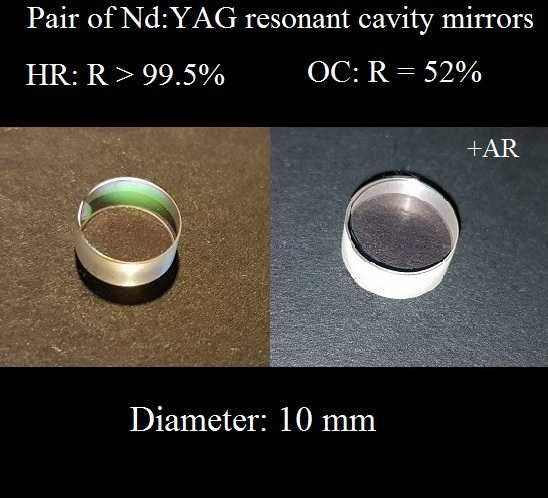 Oglinzi laser, filtre dicroice, divizori de fascicul, antireflex etc.