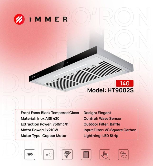 Вытяжка 90 см Immer
