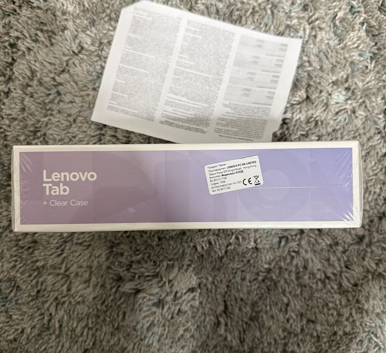 НОВ НЕОТВАРЯН Lenovo tab+clear Case TB311FU таблет