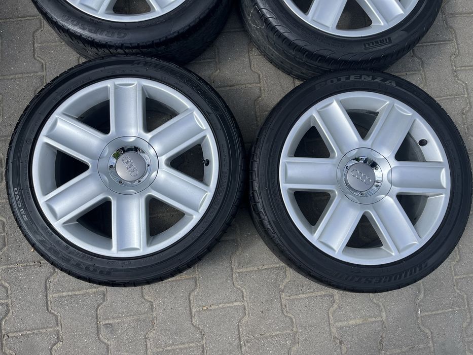Jante aliaj 5x100mm, anvelope vara 225/45 R17, Audi TT, A1, A3, etc