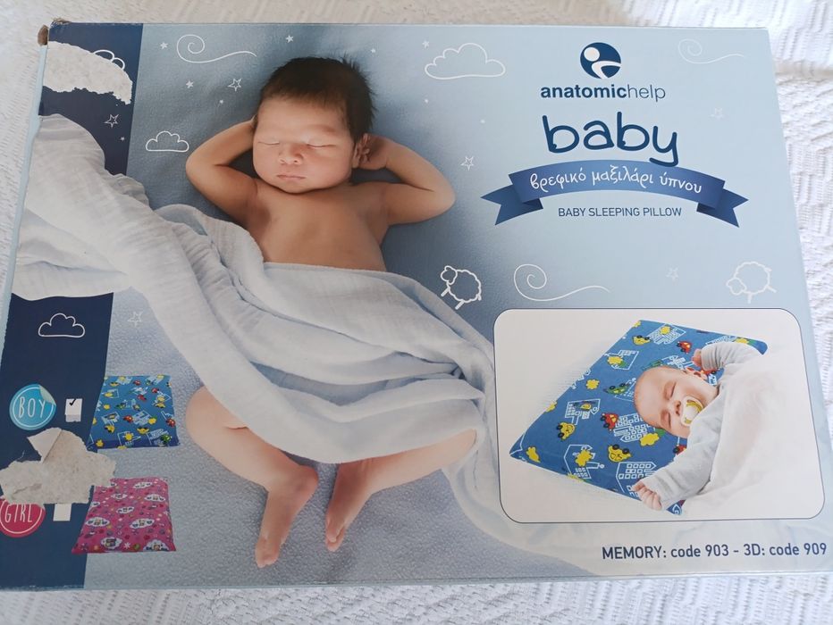 Анатомична възглавница за бебе