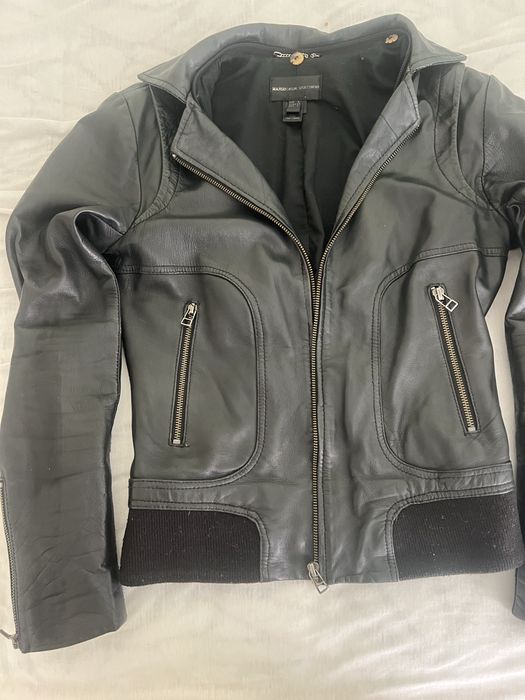 Яке от естествена кожа Mango