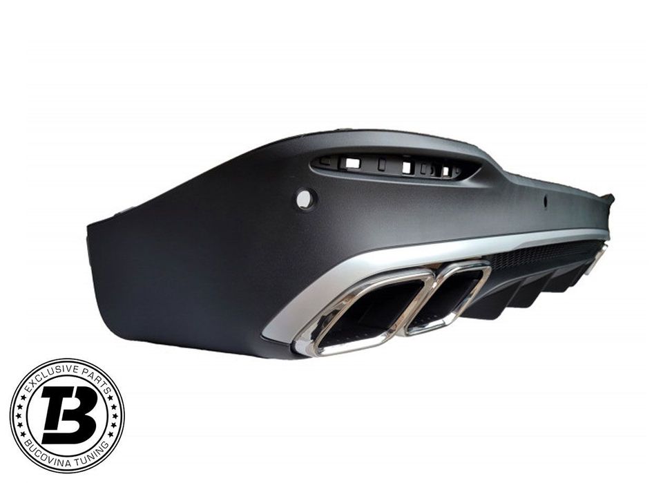 Difuzor Bara Spate cu Ornamente compatibil cu Mercedes GLE SUV W167 GLE63 Design