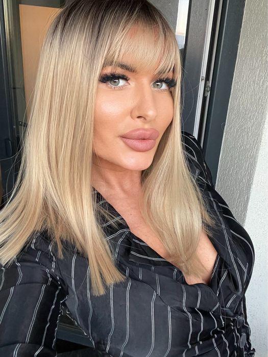 Peruca  scurta  blond natural