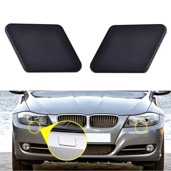 BMW E90 E91 facelift капачка пръскалка предна броня бленда панел бмв