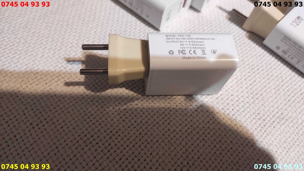 alimentator incarcator telefon tableta 120w 5v 9v 12v fast charge