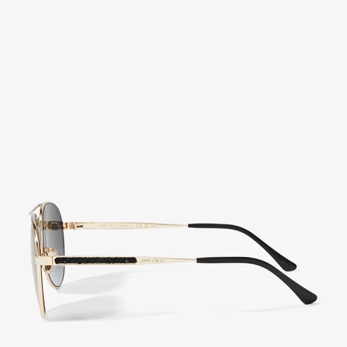 Оригинални дамски слънчеви очила Jimmy Choo Swarovski Crystals -62%