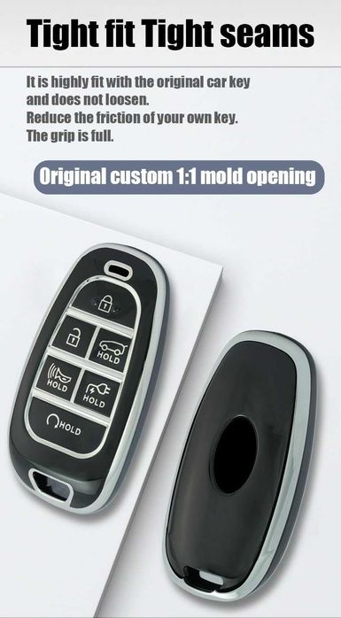 TPU калъф за смарт ключ 7 бутона за Hyundai IONIQ 5