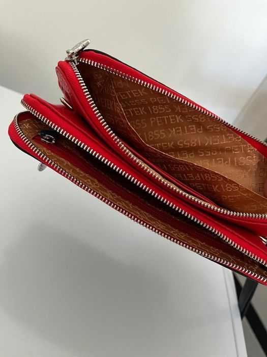 Кожаная сумка-клатч Petek недорого