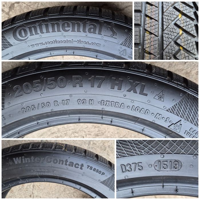 O bucată 205/50 R17 M+S iarnă - Continental Goodyear Sailun