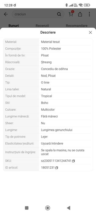 Vând rochie plisata , rochii 2 xl