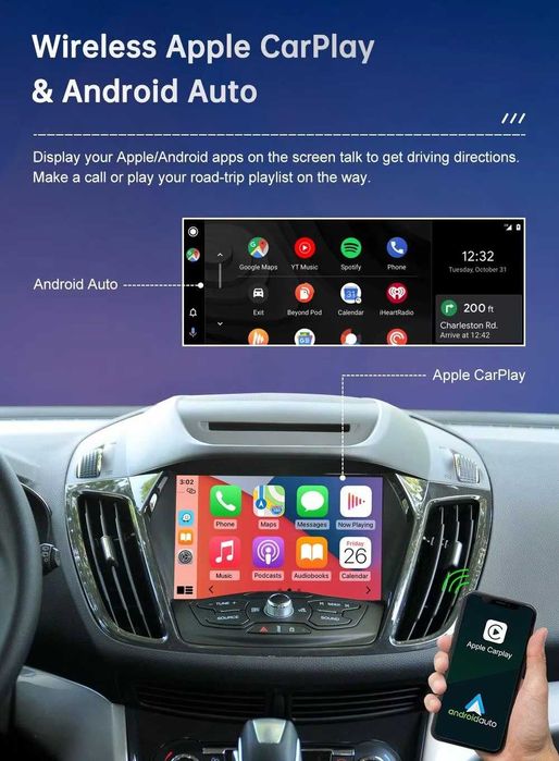 Ford SYNC 2 SYSTEM Безжичен Apple Carplay Android Auto MMI BOX