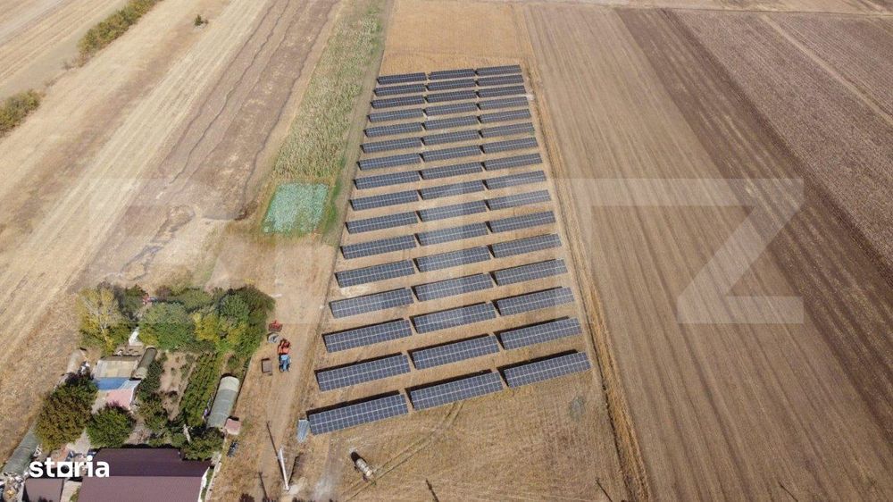 PARC FOTOVOLTAIC de 1 MW conectat la retea, teren de 2,70 ha, Urzica,