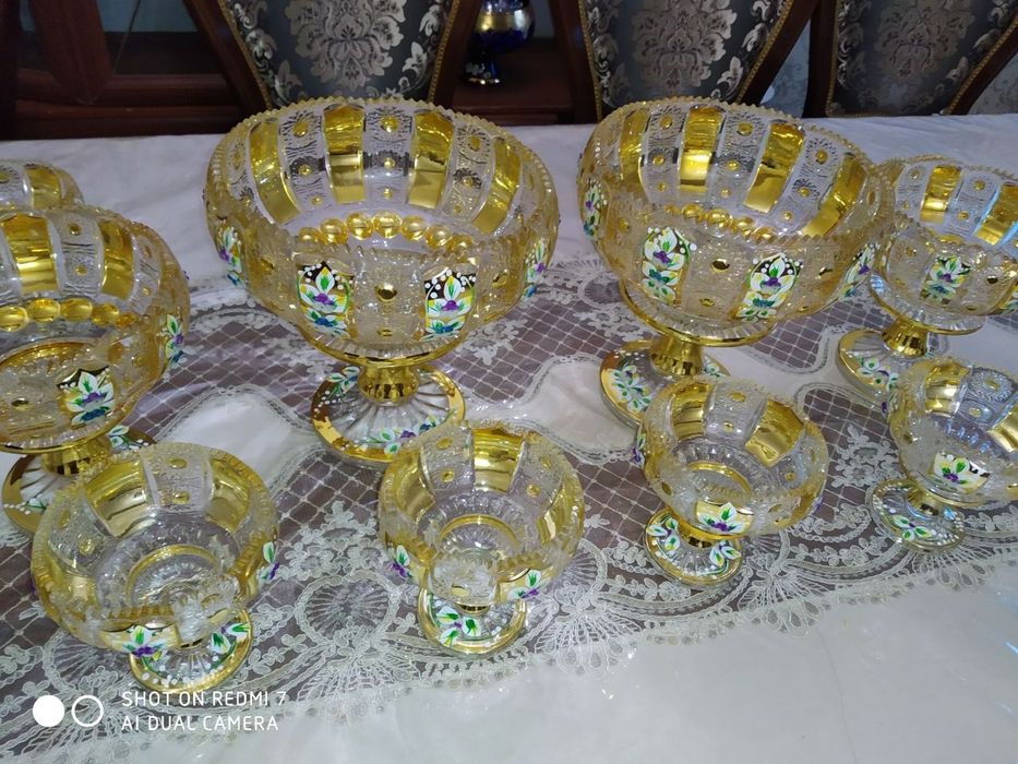 Hrustal idish 10 ta