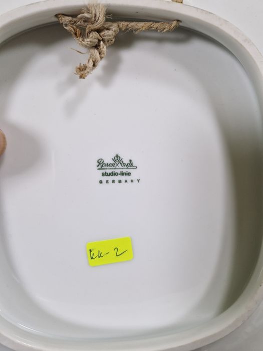 Уникална голяма антикварна порцеланова чиния за стена Rosenthal