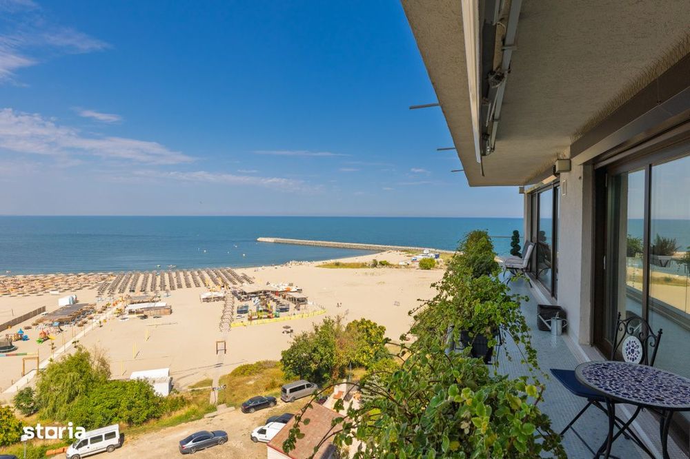 Penthouse pe 2 niveluri | vedere frontala la mare 180° | Faleza Nord