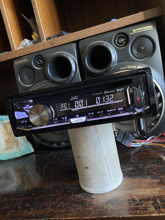 JVC KD-DB97BT- НАЙ ВИСОК КЛАС - 4V!!-USB Bluetooth CD авто радио за кола сд