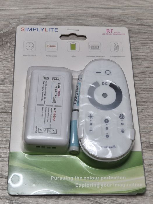 Telecomanda banda led 12v 24v monocrom si rgb rf touch