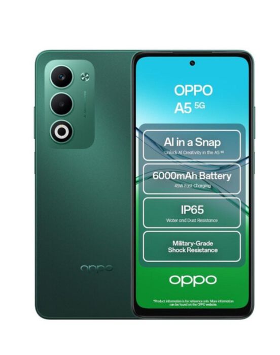 Неразпечатван смартфон Oppo A5 black green