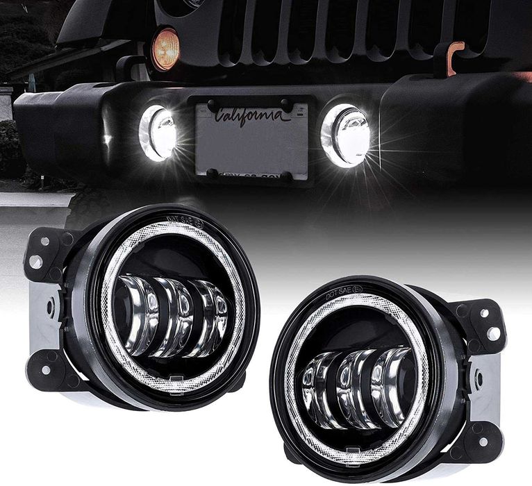 Proiectoare ceata cu led 4'' Jeep Wrangler JK TJ CJ 1997-2017