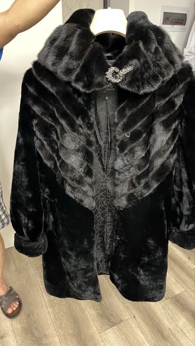 Шуба норка + мутон