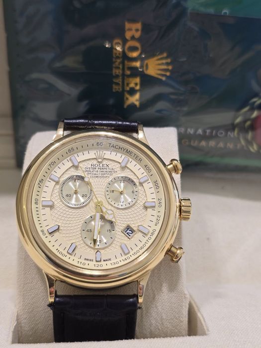 Золотые ролексы в крупном диаметре для крупных мужчин 45мм