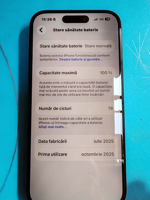 IPhone 16 128gb acumulator 100%