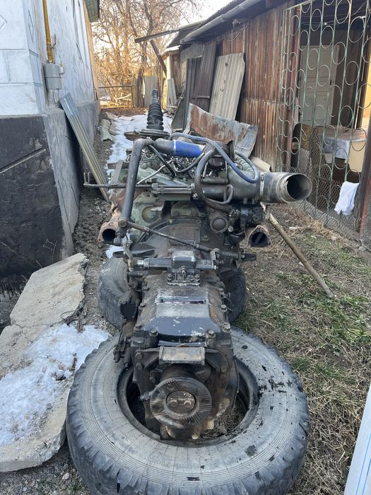 Двигатель на камаз с коробкой в сборе