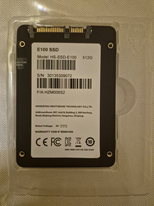 SSD Hikvision HS-SSD-E100/512G 512 ГБ