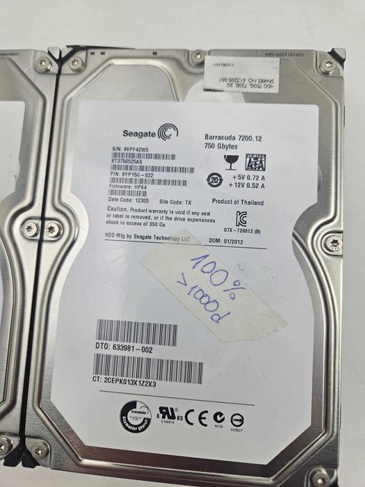 +Гаранция! 750GB PC Хард твърд диск HDD 3.5" инча за компютър