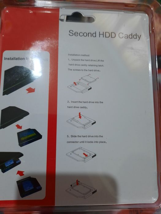 Новый переходник 9мм и 12.7 для ноутбуков в место двд штучный по 45тыс