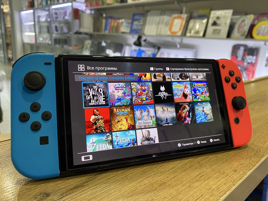 nintendo switch OLED 256GB + 27 топ игр