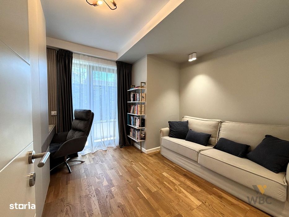 Apartament 3 camere cu Gradina proprie, Mobilat premium, Parcare, BRUT
