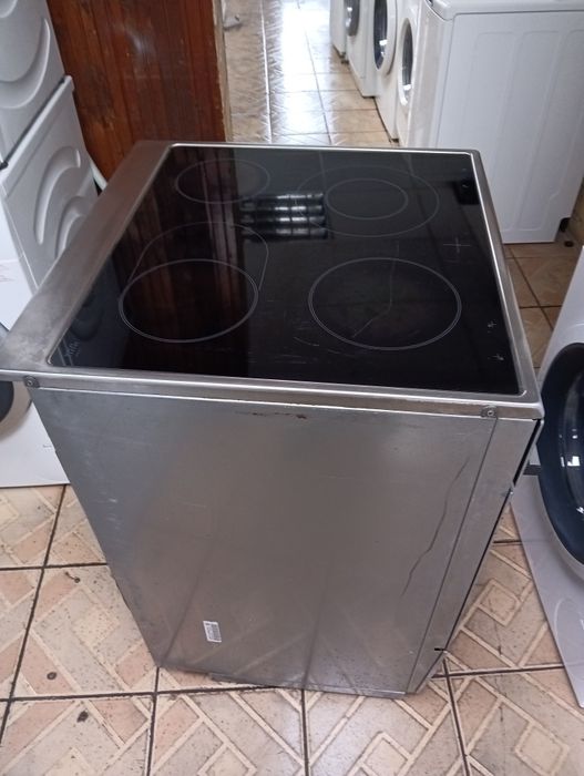 Иноксова  печка с керамичен плот  Сименс Siemens с 2 години  Гаранция!