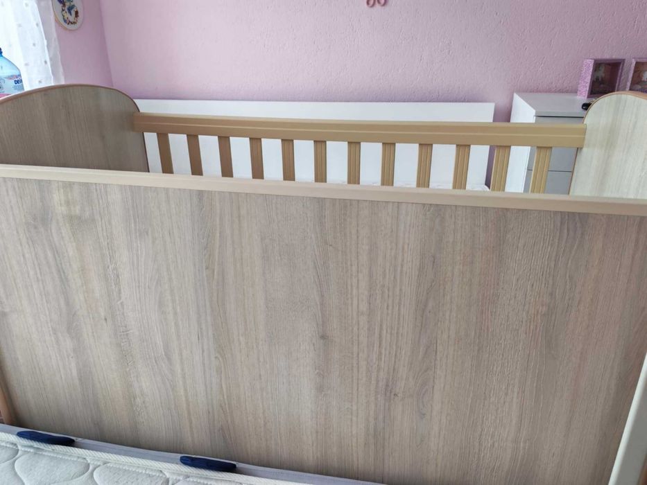 Детска кошара, цвят дъб + меланж