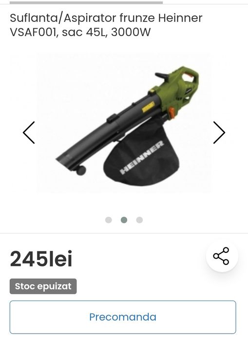 Suflanta aspirator frunze