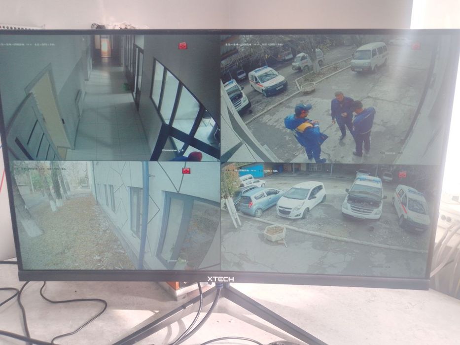 Ustanofka kameranablyudeniya damafon.