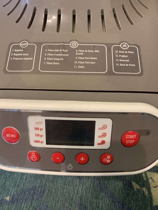 Masina de paine Moulinex OW3501, 700 W, 1000 g, 15 programe