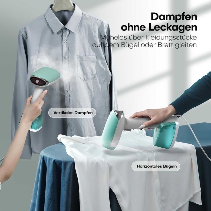 Garment Steamer вертикална ютия 1500W, 365 мл, 2 режима на пара