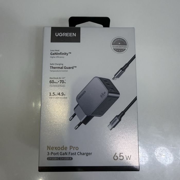 Зарядное устройство Ugreen Nexode Pro X755, 65W, Gray