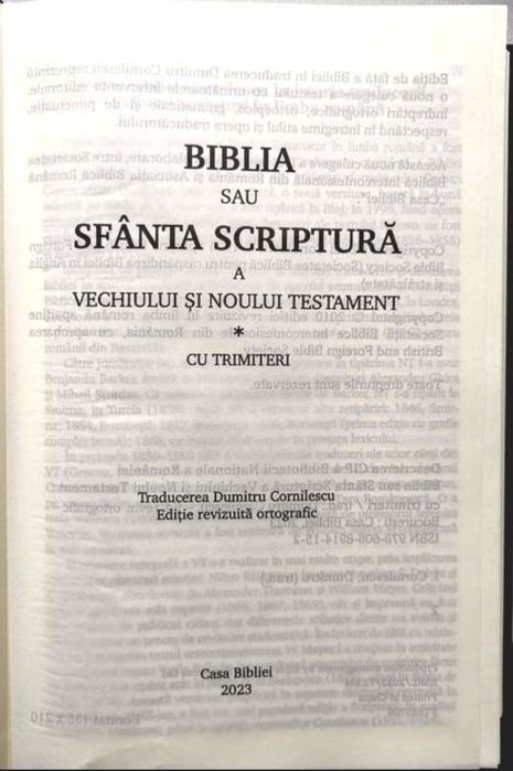 Biblie foarte mare Nouă 093 cu trmiteri
