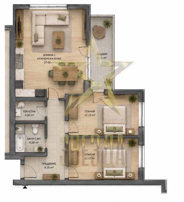 Тристаен пред акт 16