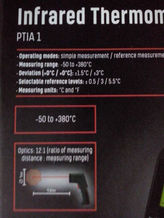 Termometru laser cu 8 puncte de masurare, Nou - Brasov