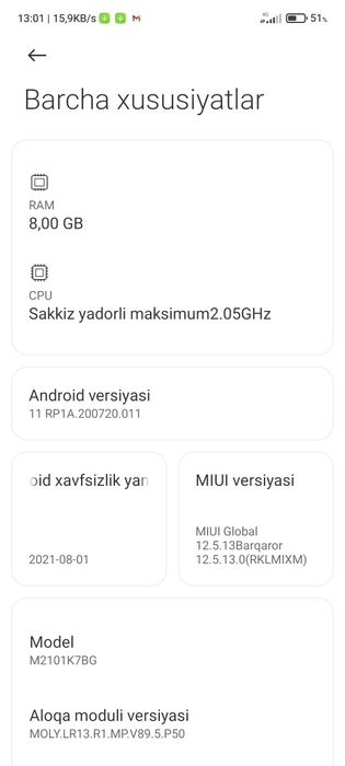 Redmi note 10s 8/128GB