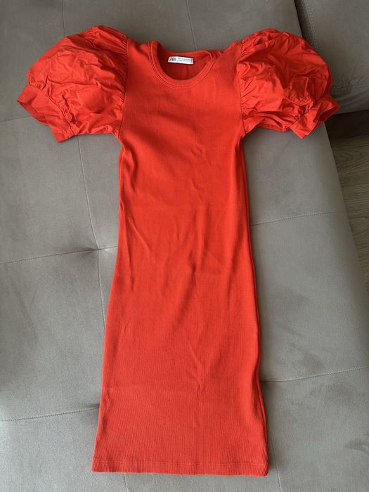 Оранжева Рокля Zara xs/s