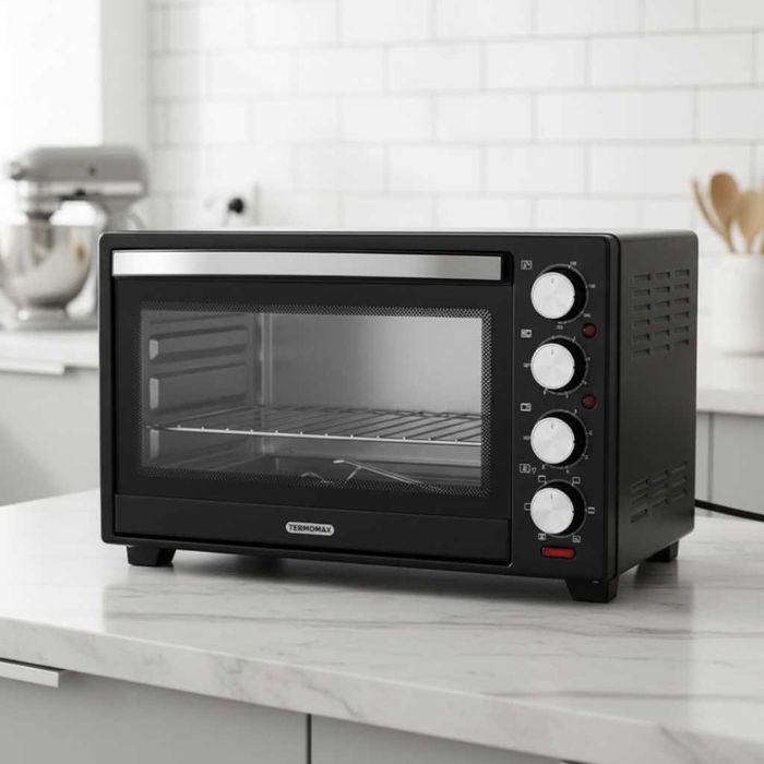 Компактна печка Termomax – фурна + два керамични котлона в едно