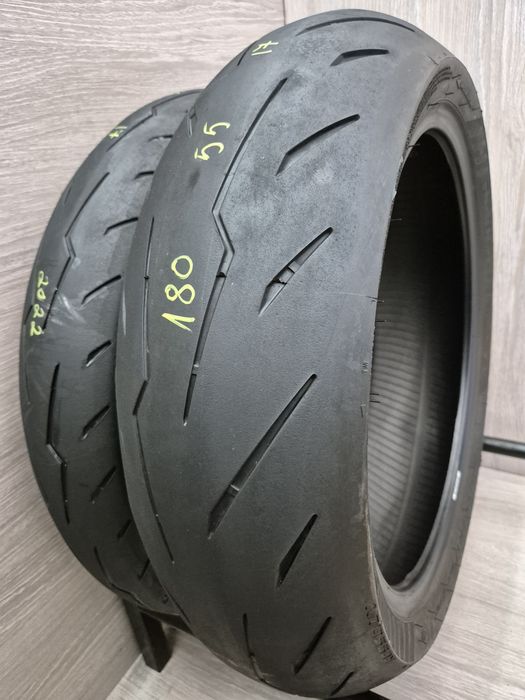 Set anvelope moto 120 70 17 cu 180 55 17 Pirelli Rosso 4 dot 2022